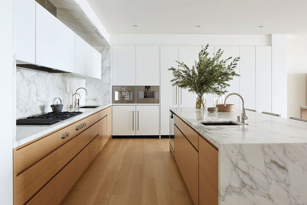 Minimalist modular kitchen design.