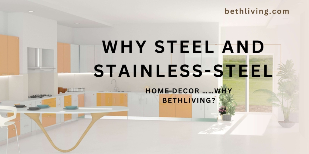 Steel home decoration elements from BethLiving